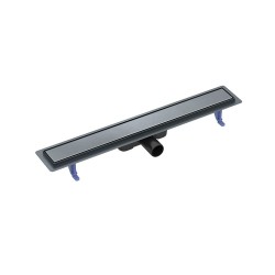 CERSANIT - Lineárny odtokový žľab TAKO 70 s obojstranným roštom, čierny gun metal (S204-063)