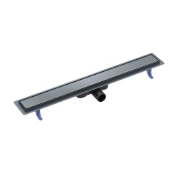 CERSANIT - Lineárny odtokový žľab TAKO 80 s obojstranným roštom, čierny gun metal (S204-064)