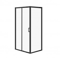 CERSANIT - OBDĹŽNIKOVÝ SPRCHOVÝ KÚT ARTECO 100X80X190, ČIERNA, ČÍRE SKLO (S913-017)