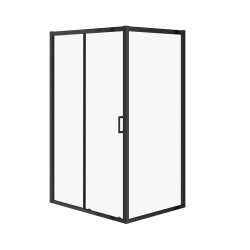 CERSANIT - OBDĹŽNIKOVÝ SPRCHOVÝ KÚT ARTECO 120X90X190, ČIERNA, ČÍRE SKLO (S913-018)