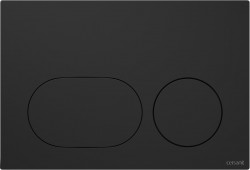 CERSANIT - Ovládacie tlačidlo DUETO k systému AQUA, čierna mat (K97-0637)