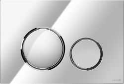 CERSANIT - Ovládacie tlačidlo LUNA k systému AQUA, lesklý chróm (K97-449)