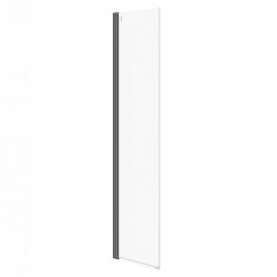 CERSANIT - POHYBLIVÁ SPRCHOVÁ STENA K WALK-IN MILLE - (50x200) čierna, číre sklo (S161-012)