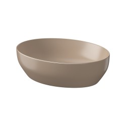 CERSANIT - Pultové umývadlo LARGA elipsa (50x38) hnedé mat, BOX (K677-052)