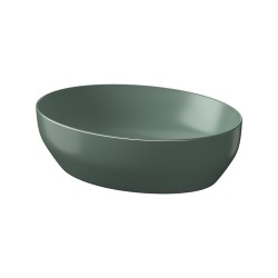 CERSANIT - Pultové umývadlo LARGA elipsa (50x38) zelené mat, BOX (K677-054)