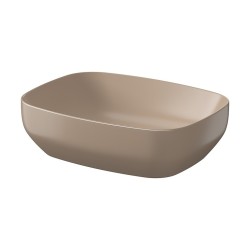 CERSANIT - Pultové umývadlo LARGA obdĺžnikové (50x38) hnedé mat, BOX (K677-063)