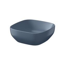 CERSANIT - Pultové umývadlo LARGA štvorcové (38x38) modré mat, BOX (K677-064)