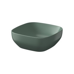 CERSANIT - Pultové umývadlo LARGA štvorcové (38x38) zelené mat, BOX (K677-061)