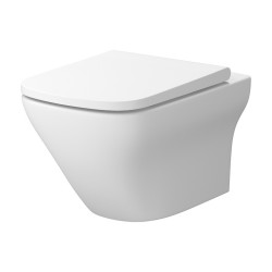 CERSANIT - Sada B573: závesné WC HF LARGA štvorec CLEAN ON TS SLIM WRAP DUR SC EO biela mat BOX (S701-609)