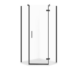 CERSANIT - Sada B778: kút JOTA päťuholník pravý, čierny 90x90x195 + TAKO SLIM VIR (S601-165)
