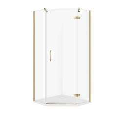 CERSANIT - Sada C306: kút JOTA päťuholník pravý, zlato 90x90x195 + TAKO SLIM biela VIR (S601-364)