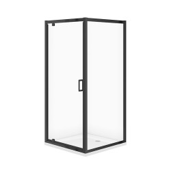 CERSANIT - Sada C701: kút ARTECO čierny štvorec 80x80x190 + vanička TAKO 80x4 VIR (S913-019)