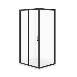 CERSANIT - Sada C709: kút ARTECO čierny obdĺžnik 100x80x190 + vanička TAKO 100x4 VIR (S913-027)