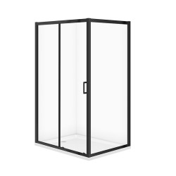 CERSANIT - Sada C711: kút ARTECO čierny obdĺžnik 120x90x190 + vanička TAKO 120x4 VIR (S913-029)