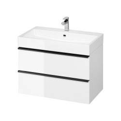 CERSANIT - Sada C725 VIRGO 80 biela (skrinka FSC MIX70% SGSCH-COC-007574 + čierna úchytka) VIR (S4019-006)