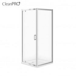 CERSANIT - SET B152 čtvorcový sprchovací kút ARTECO 80x80x190, transparent + vanička TAKO 80x4 (S601-115)