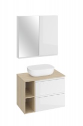 CERSANIT - SET B690 MODUO (umývadlo 50, doska 80, skrinka 60, modul 20, záv. a zr. skrinka) (S801-446)