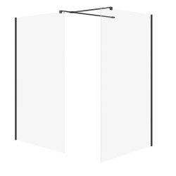 CERSANIT - SET B797 WALK-IN MILLE ČIERNA 120X90X200 VIR (S601-184)