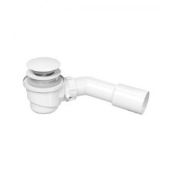 CERSANIT - Sifon click-clack pro volně stojící vany bez přepadu bílá (S904-013)
