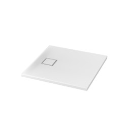 CERSANIT - Sprchová vanička čtvercová TAKO SLIM 80x4 + sifon VIR (S601-121)