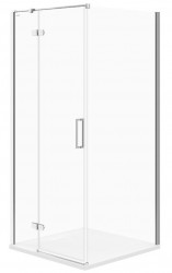 CERSANIT - Sprchovací kút JOTA štvorec 90x195, kyvný, ľavý, číre sklo (S160-001)