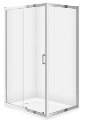 CERSANIT - Sprchovací kút obdĺžnik 100x80x190, posuv, číre sklo (S154-003)