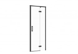CERSANIT - Sprchové dvere LARGA ČIERNE 80X195, pravé, číre sklo (S932-123)