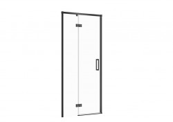 CERSANIT - Sprchové dvere LARGA ČIERNE 90X195, ľavé, číre sklo (S932-128)