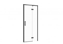CERSANIT - Sprchové dvere LARGA ČIERNE 90X195, pravé, číre sklo (S932-124)