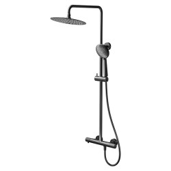 CERSANIT - Sprchový stĺp ZEN s termostatickou batériou, gun metal black (S951-784)