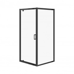 CERSANIT - ŠTVORCOVÝ SPRCHOVÝ KÚT ARTECO PIVOT 90X90X190, ČIERNA, ČÍRE SKLO (S913-016)