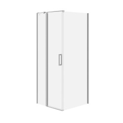 CERSANIT - Súprava B845: kút MODUO, pánt ľavý, 80x80x195, číre sklo VIR (S601-210)