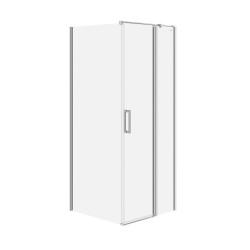 CERSANIT - Súprava B846: kút MODUO, pánt pravý, 80x80x195, číre sklo VIR (S601-211)