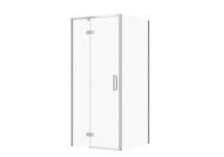 CERSANIT - Súprava B852: kút LARGA, pánt ľavý, chróm 90x90x195, číre sklo VIR (S601-217)