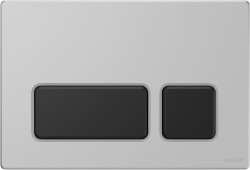 CERSANIT - Tlačidlo block chróm mat, klávesy čierny mat (K97-0407)