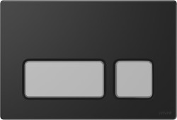 CERSANIT - Tlačidlo block čierny mat, klávesy chróm mat (K97-0398)