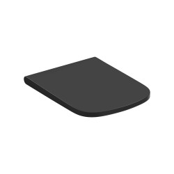 CERSANIT - Toaletné sedátko LARGA štvorec SLIM WRAP DUR SC EO ONE BUTTON antracit BOX (K98-0268)