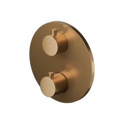 CERSANIT - Vano-sprchová batéria podomietková termostatická s boxom ZEN, meď brúsená (S951-797)