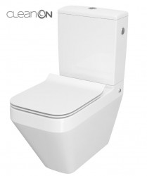 CERSANIT - WC KOMBI CREA CLEANON 010/020 ŠTVOREC, NÁDRŽKA 010 3/5, SEDADLO DUR SLIM WO LW ONE (K114-022-B-SET)