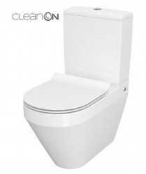 CERSANIT - WC KOMBI CREA CLEANON 011/020 OVAL, NÁDRŽKA 011 3/5, SEDADLO DUR SLIM WO LW ONE (K114-023-S-SET)