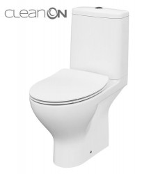 CERSANIT - WC KOMBI MODUO 43 cm 671 011 3/5 CLEAN ON, SEDADLO SLIM DUROPLAST-SOFT CLOSE (K116-032)