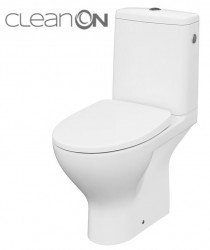 CERSANIT - WC KOMBI MODUO 43 cm 674 010 3/5 CLEAN ON, SEDADLO SLIM WRAM DUROPLAST-SOFT CLOSE (K116-036)