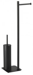 Čierne stojany na toaletný papier