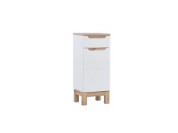 COMAD - Bočná skrinka 35cm 1 dvierka 1 szuflada BALI biela (5907611647455)