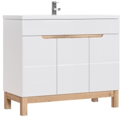 COMAD - Skrinka pod umývadlo 100cm 3 dvierka BALI biela (5907611647509)