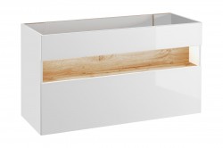COMAD - Skrinka pod umývadlo 120cm 1 zásuvka BAHAMA WHITE (5907611648407)