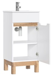 COMAD - Skrinka pod umývadlo 40cm 1 dvierka BALI biela (5907611647486)