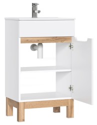 COMAD - Skrinka pod umývadlo 50cm 1 dvierka BALI biela (5907611647493)