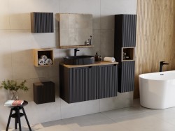 COMAD - Skrinka pod umývadlo 50cm 2 dvierka NOVA BLACK (5907611663950)