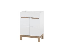 COMAD - Skrinka pod umývadlo 60cm 2 dvierka BALI biela (5907611647462)
